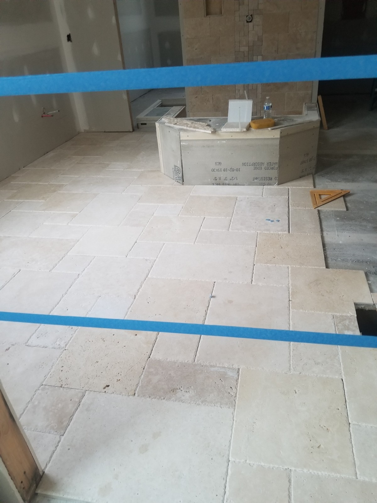 Piso traventina – Antes